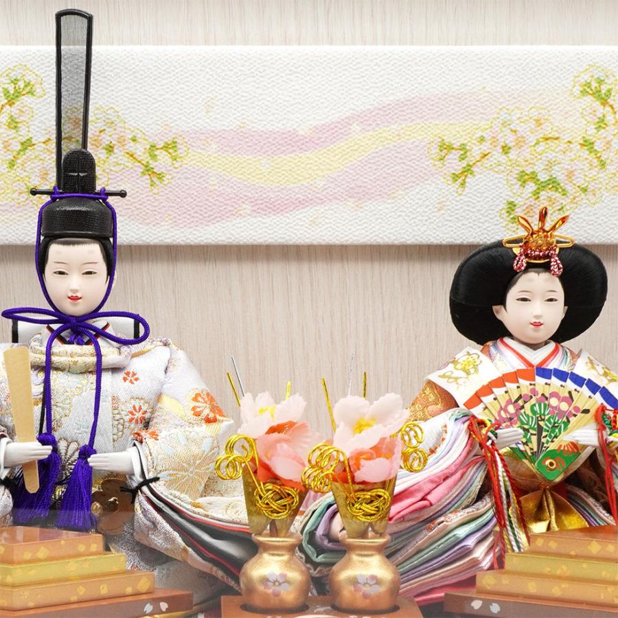 久月 久月作 おひなさま 親王飾り アクリルケース入り ブラウン系