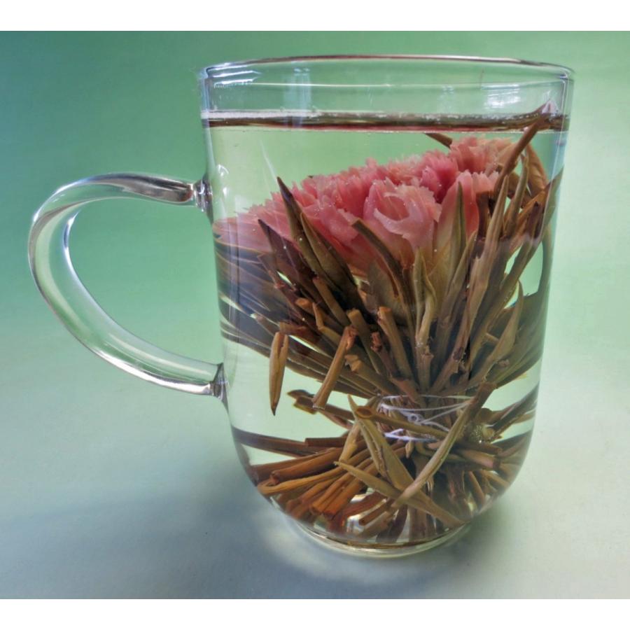 花咲くお茶】万紫千紅（工芸茶）4個 気軽な母の日ギフトに最適 : 中国