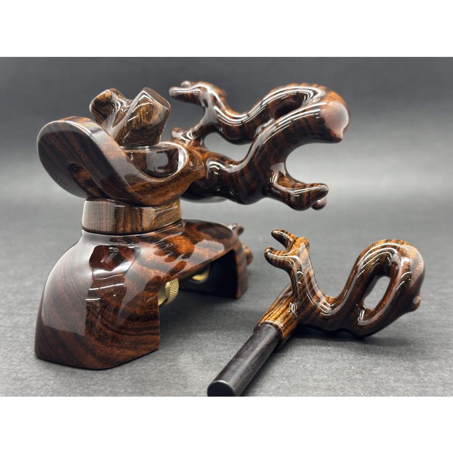 へら用品 逍遥工房 工房モデル シャム柿 万力 弓型 中型 型番902 新品