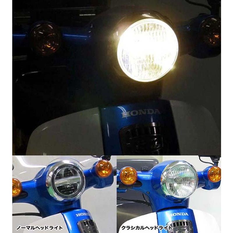 バイク Protec プロテック LBH-H02 LEDクラシカルヘッドライト 3000k