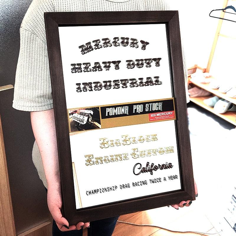 MERCURY（マーキュリー） パブミラー 鏡 おしゃれ Big Block Engine