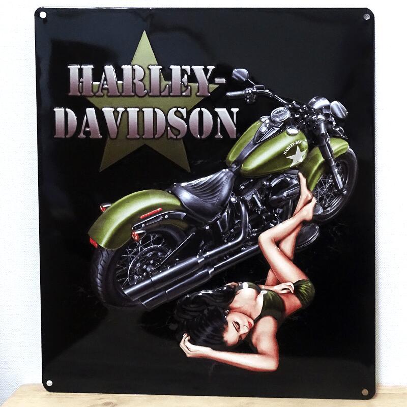 Harley Davidson（ハーレー・ダビッドソン） ブリキ看板 DUTY CALLS