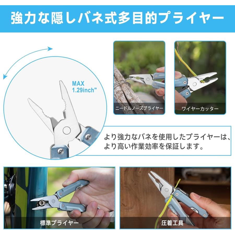 NexTool Light Wrench W2 マルチツール 8-in-1 ステンレス製 精密