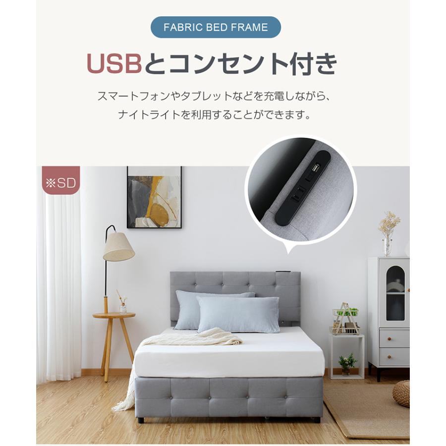 ライトグレー特価】ベッドフレーム ダブルベッド すのこベッド ベット