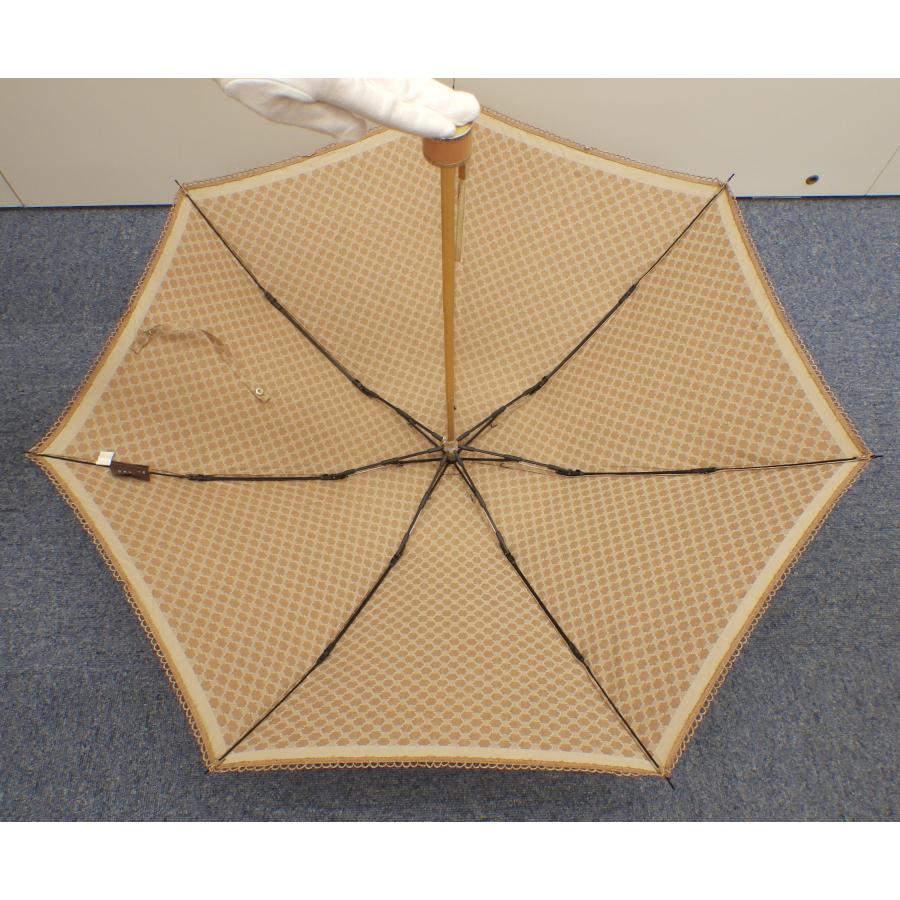 TRIOMPHE セリーヌ 折畳日傘 トリオンフ 薄茶 パラソル ヴィンテージ