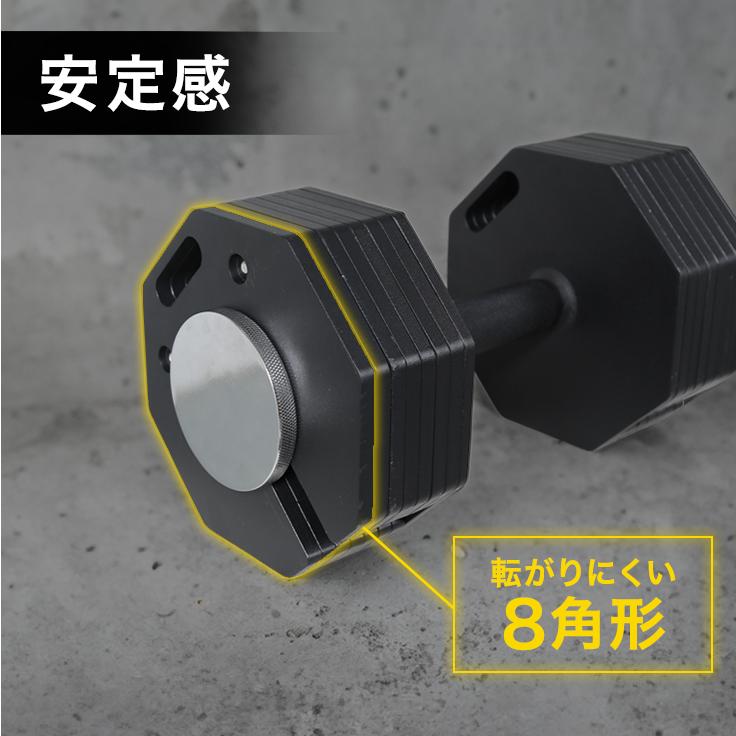 HAIGE（ハイガー） 可変式ダンベル 41kg×2個セット ダンベルセット