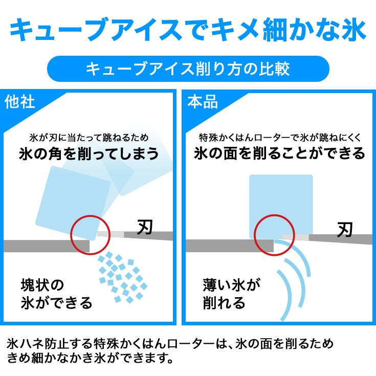 ハイガー 電動かき氷機 業務用/家庭用 バラ氷対応 替刃ベルト付 WF