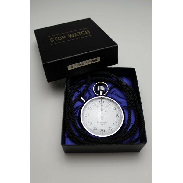 HANHART アナログストップウォッチ 1/5秒 30分計 積算式7石 122-05S