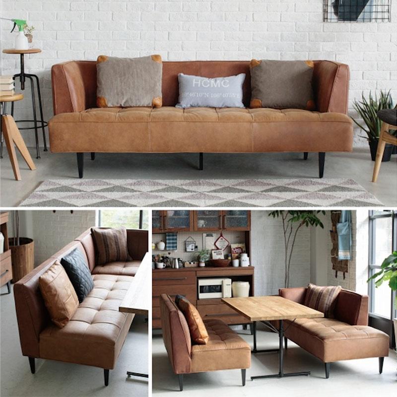 正規品 リビングダイニングソファ ソファ 2P 3P 肘付/無し ベンチ