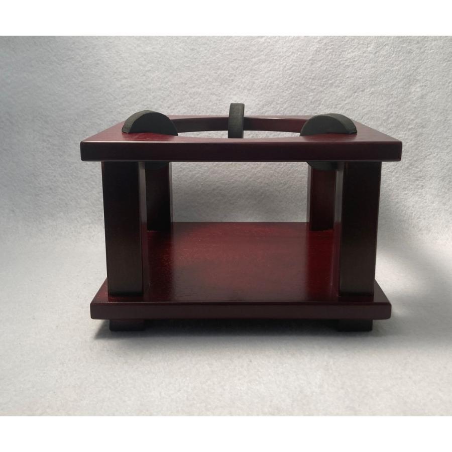 花瓶台 紫檀色 中 幅20cm 花瓶の台 花台 倒れにくい 敷台 耐震