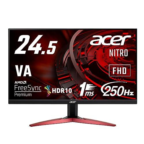 日本エイサー Acer ゲーミングモニター 24.5インチ VA 非光沢 フルHD