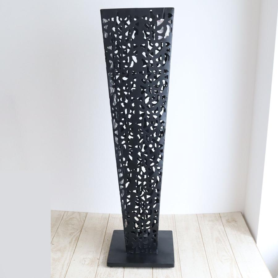 LEAD STYLE 柄抜アイアンスタンド 角形90 ブラック LAF-090BK フラワー