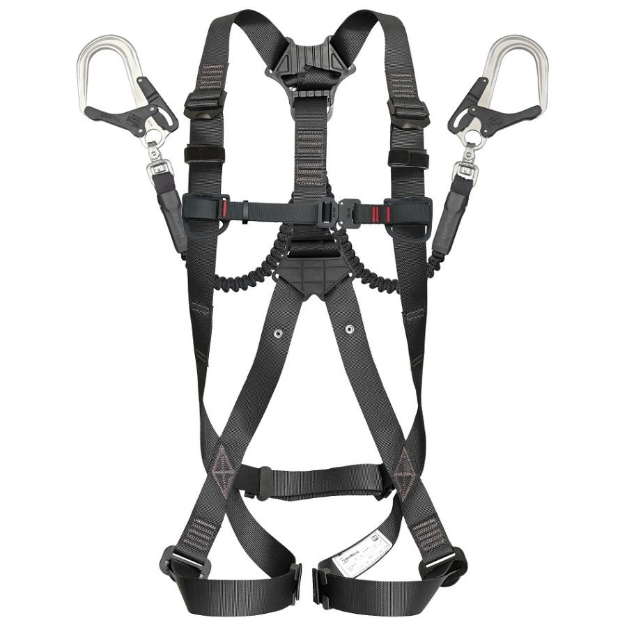 Tajima（タジマ） ハーネスセット [ハーネスGS＋蛇腹ダブルL8] 黒 S・M