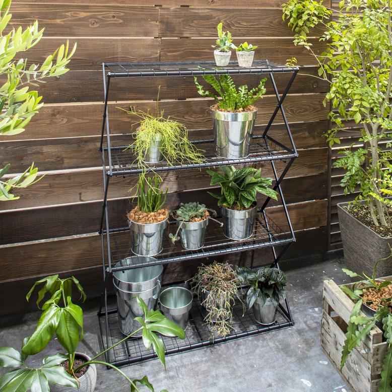 タカショー アイアンラック パンタグラック L アウトドア 収納