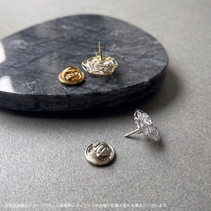 MOORN（モーン） ブローチ メンズ ピンブローチ タックピン バラ 花