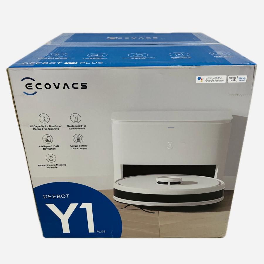 ECOVACS エコバックス DEEBOT Y1 PLUS ロボット掃除機 自動ゴミ収集 水
