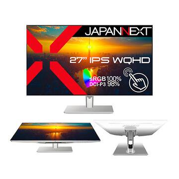 JAPANNEXT タッチパネル液晶ディスプレイ 27型/ホワイト JN-IPS27WQHDR