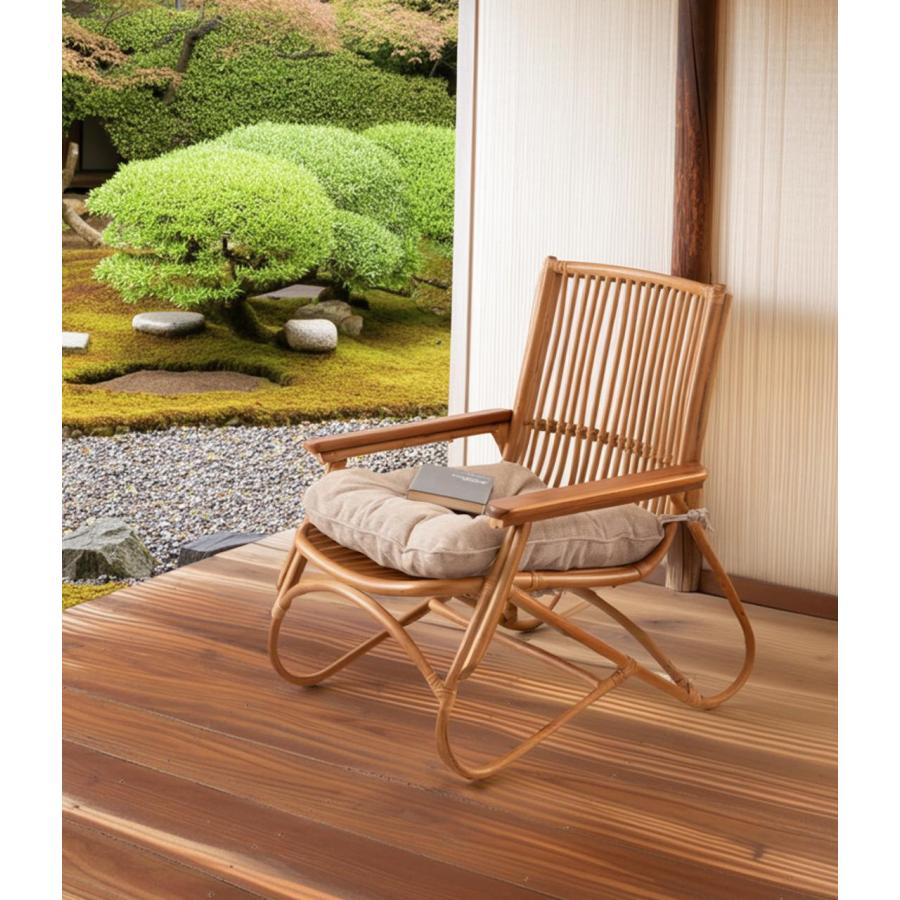 ラタン 籐椅子 籐 藤 いす イス チェア リラックスチェア ナチュラル