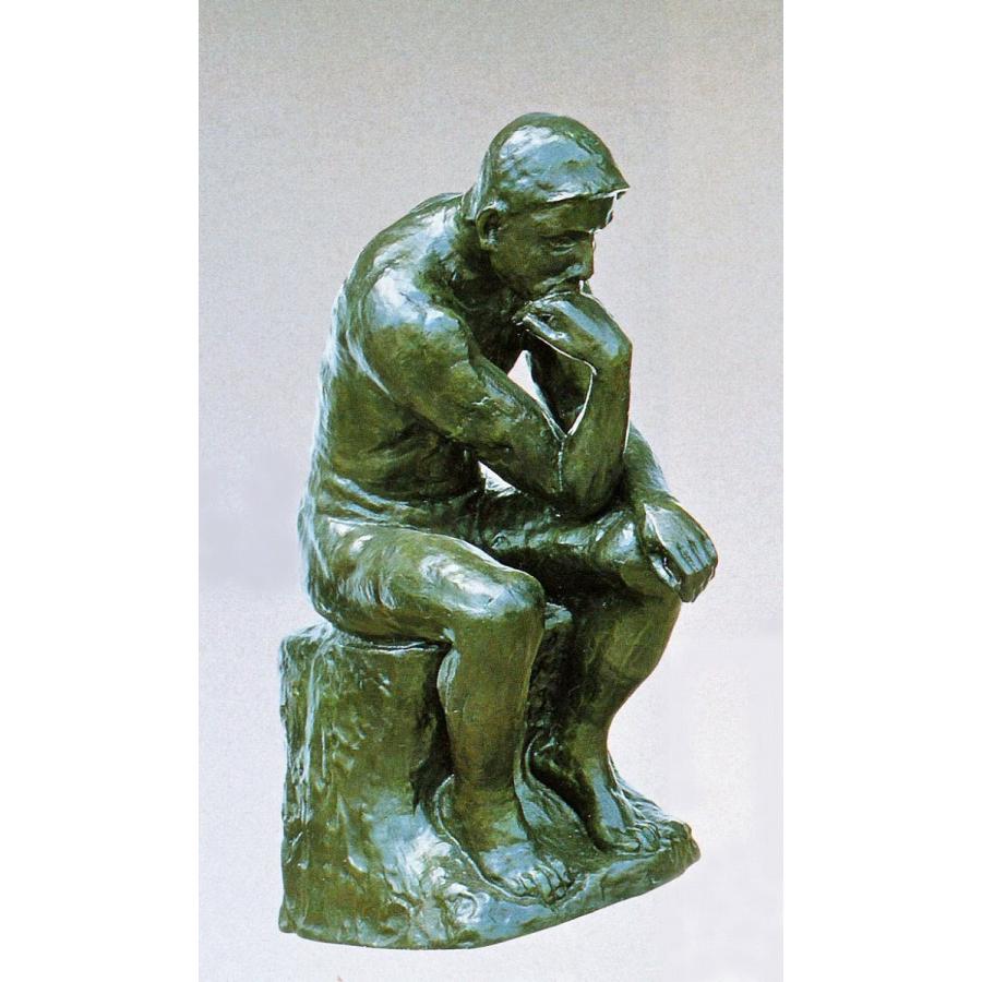 高岡銅器の大型ブロンズ像／考える人 23号サイズ 美術工芸品 : 檜屋