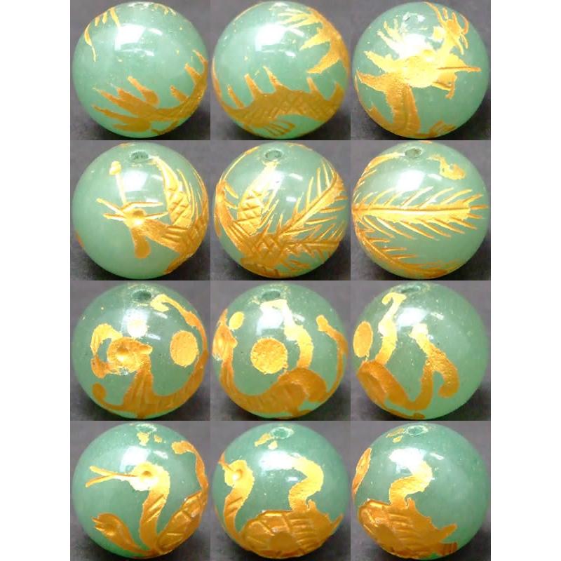 ≪四神 手彫り 14mm≫○14mm○水晶○オニキス○送料無料有○1set（各1