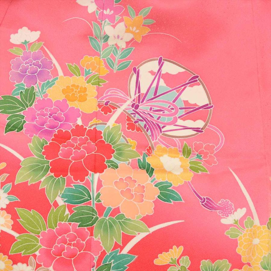 七五三 女の子 3歳 3点セット 着物 被布 長襦袢 化繊 仕立て上がり