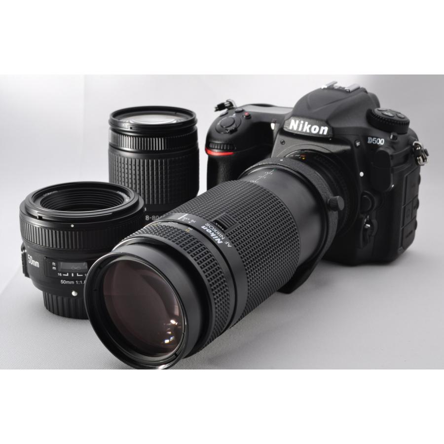 ニコン（Nikon） D500 単焦点＆標準＆超望遠トリプルレンズセット 美品