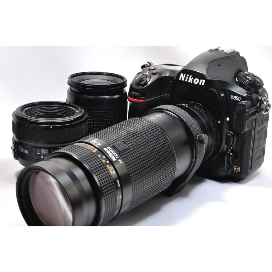 ニコン（Nikon） D850 単焦点＆標準＆超望遠トリプルレンズセット 美品