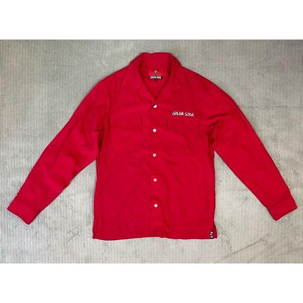 クリームソーダ（CREAM SODA） 長袖 シャツ オープンカラー 開襟