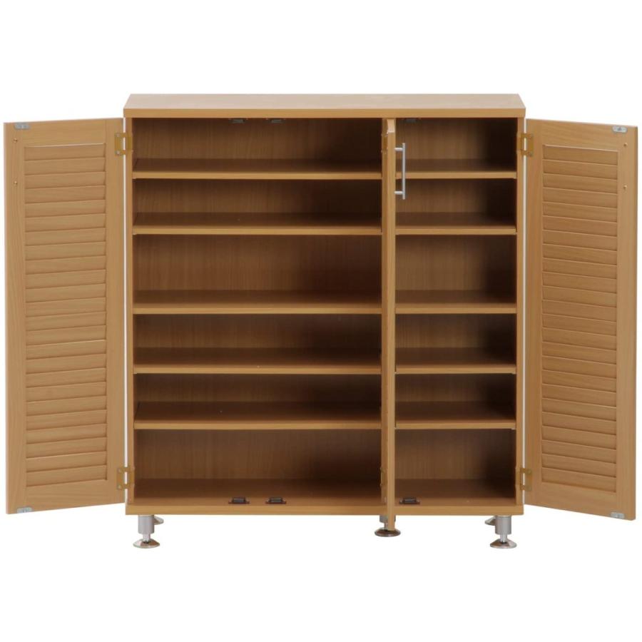 不二貿易（Fuji Boeki） シューズボックス 玄関収納 6段 幅90cm