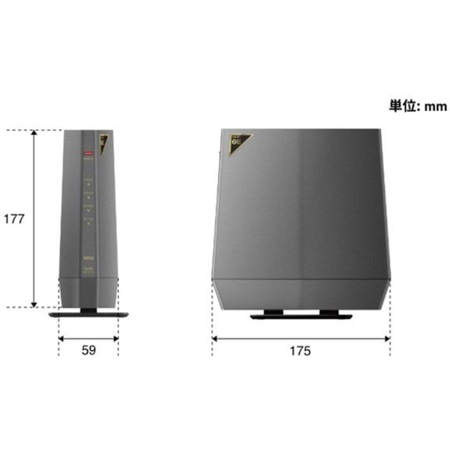 BUFFALO（バッファロー） AirStation 無線LAN Wi-fiルーター Wi-Fi6E