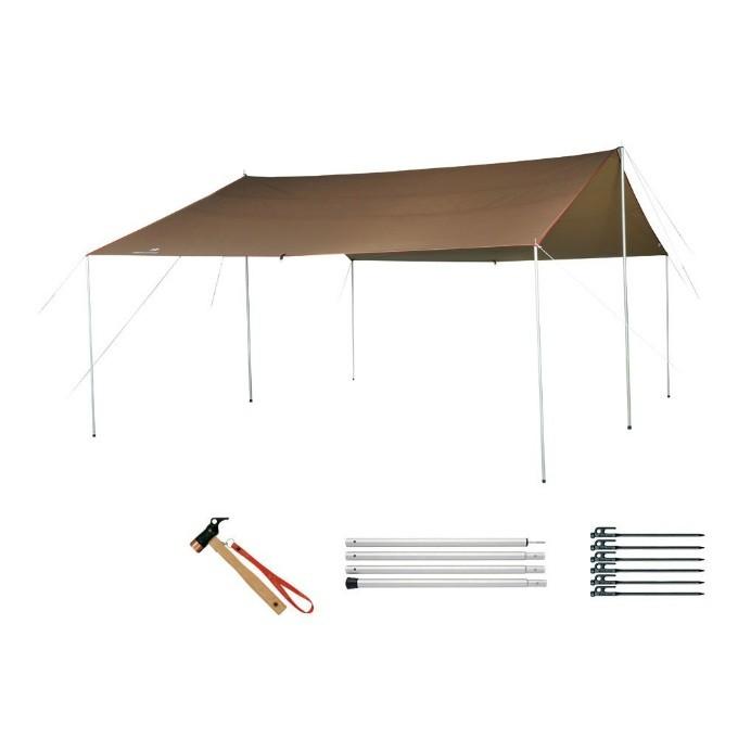 snow peak（スノーピーク） レクタタープ ポール付き HDタープシールド