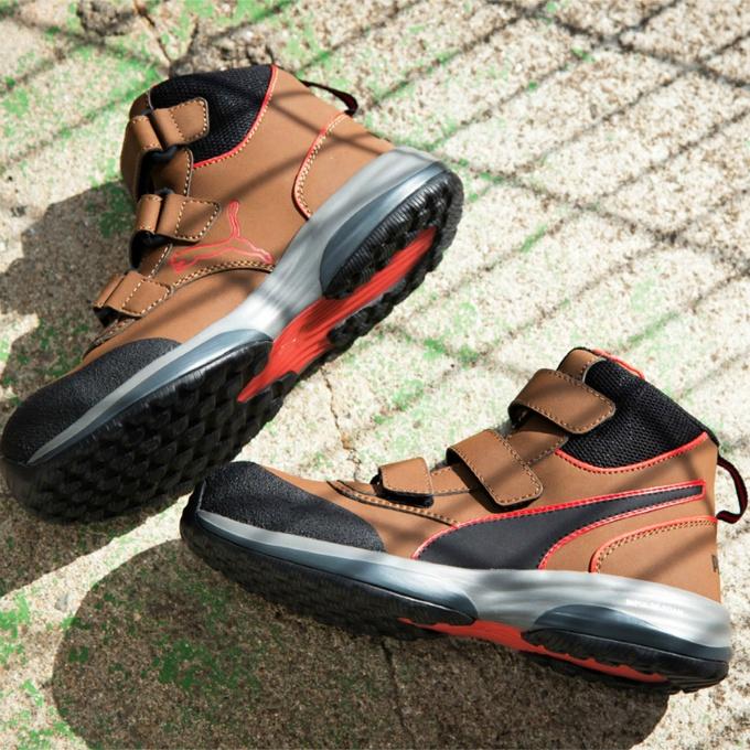 PUMA（プーマ） メンズ 安全靴 作業靴 ラピッド ブラウン ミッド Rapid