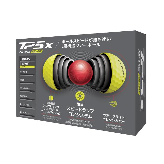 TaylorMade（テーラーメイド） ゴルフボール 1ダース 12個入 TP5X 2024