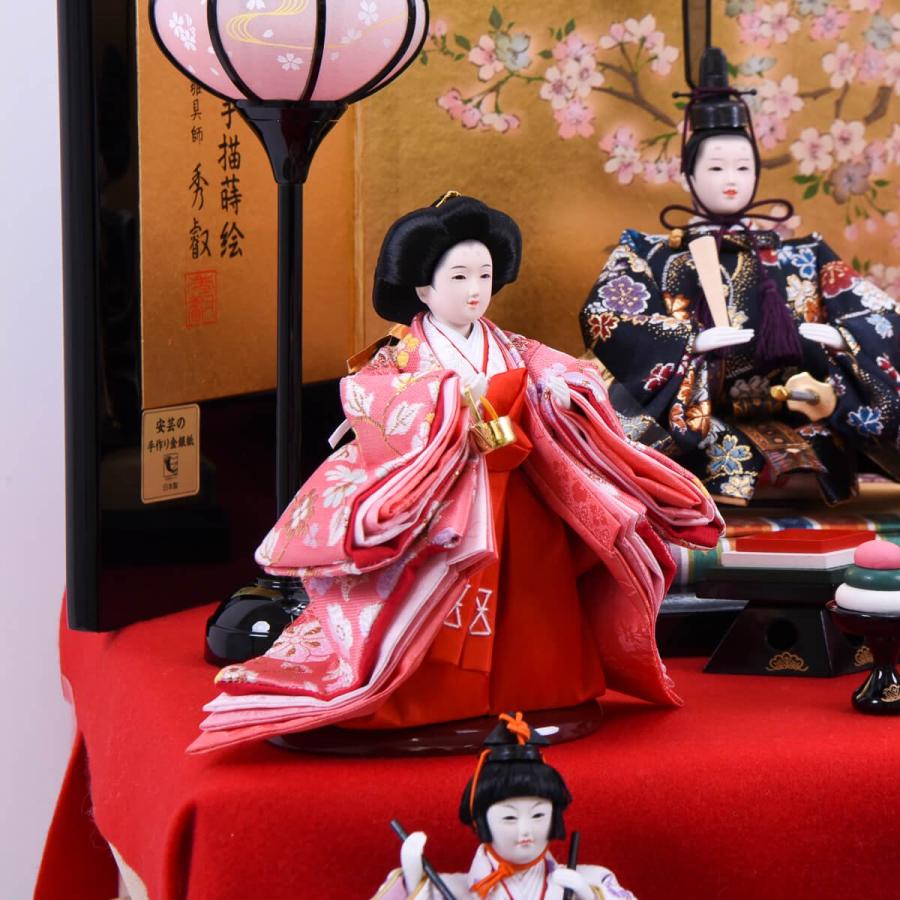 雛人形 桐収納台 十五人飾り 京十二 コンパクト15人飾り 送料無料