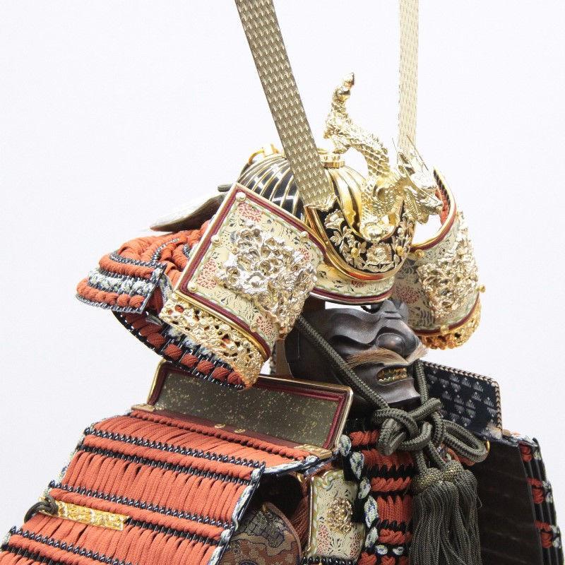 アウトレット品 五月人形鎧 単品 18号 八鉱鎧 峰月作 櫃付 22a-ya-2486