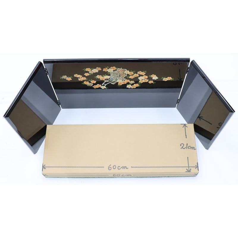 アウトレット品 雛人形三月屏風 屏風のみ 11号 ラデン御所車 22a-ya