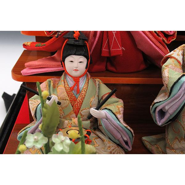 セール】雛人形 ひな人形 K118 コンパクト オルゴール付き 人形の佳月
