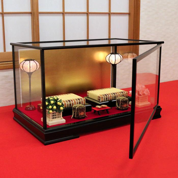 ひなせい 雛人形 ケース飾り 「 ガラスケース 愛梨」 おしゃれ お雛様