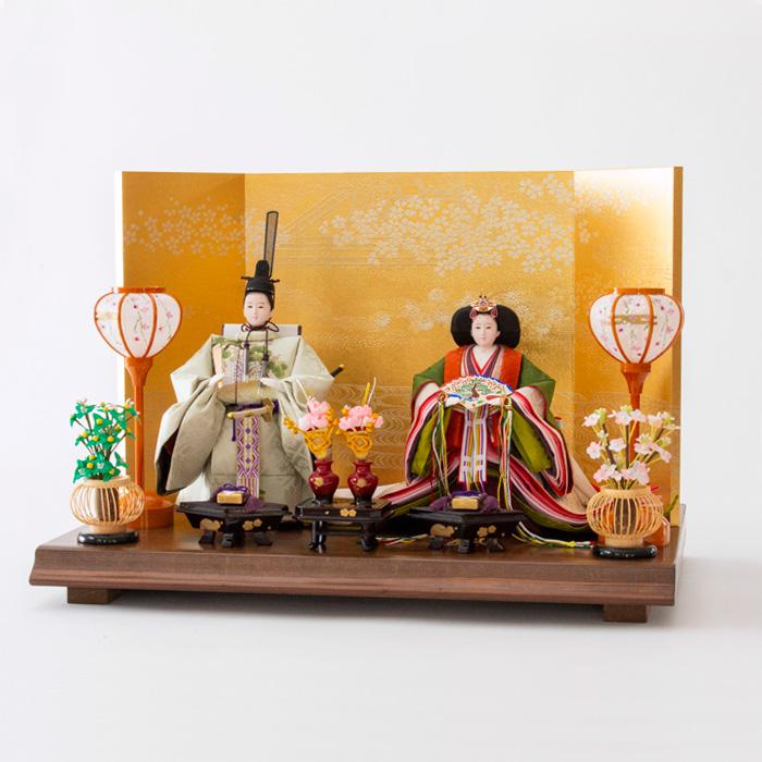 ひなせい 雛人形 コンパクト おしゃれ 「まお」立ち雛 立ち雛人形 たち