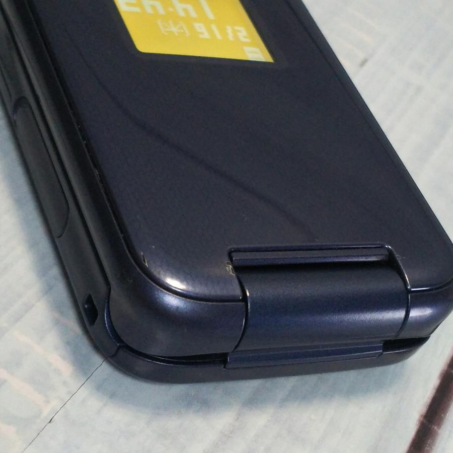 docomo 富士通 らくらくホン F-01M ネイビー 本体 白ロム SIMロック