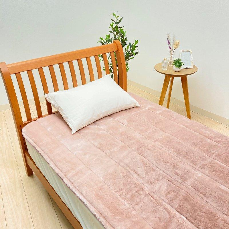 敷きパッド 日本製 シングル 遠赤外線わた入り スーパームートン調