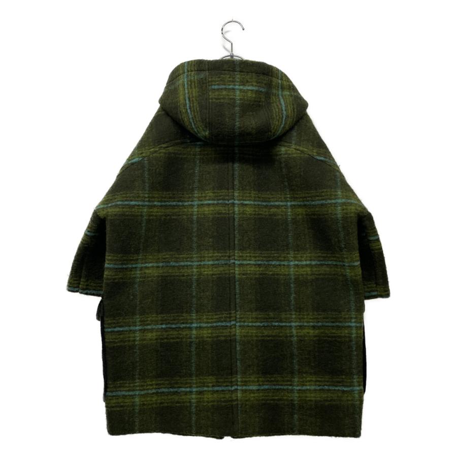 エムエスジーエム ダッフルコート グリーン チェック レディース SIZE
