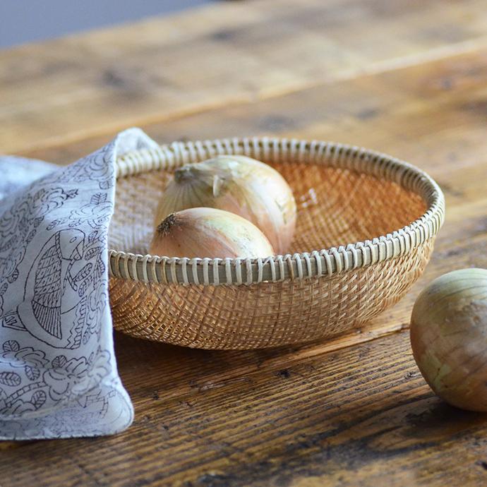 竹ザル 松野屋 深ザル ベトナムザル ざる 竹製 竹細工 天然素材 水切り