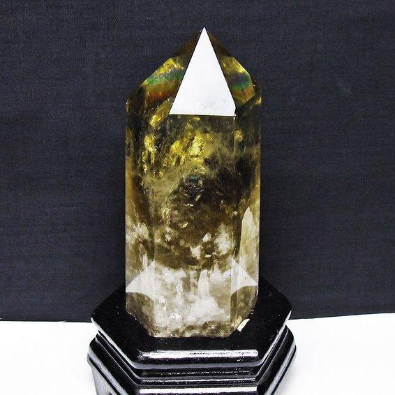 ☆みち！福徳龍神秘宝⑧！龍脈水晶！ゴールデン シトリン 六角柱