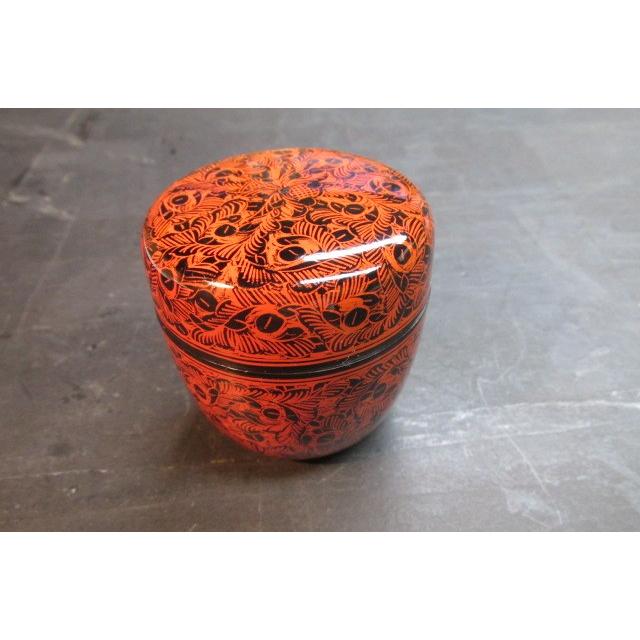 坂本雪斎 蒟醤塗 棗 中棗 木製漆器 薄茶器 共箱 木製 棗 茶道具 漆