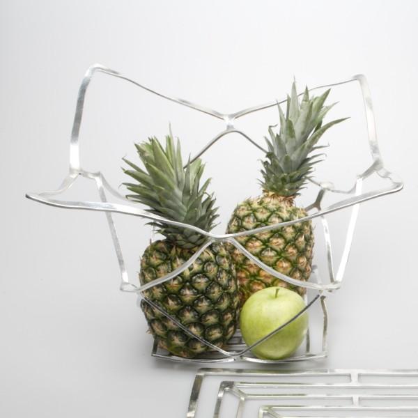 能作 KAGO-スクエア-LL かご カゴ 錫製品 本錫100％ お祝い 贈り物