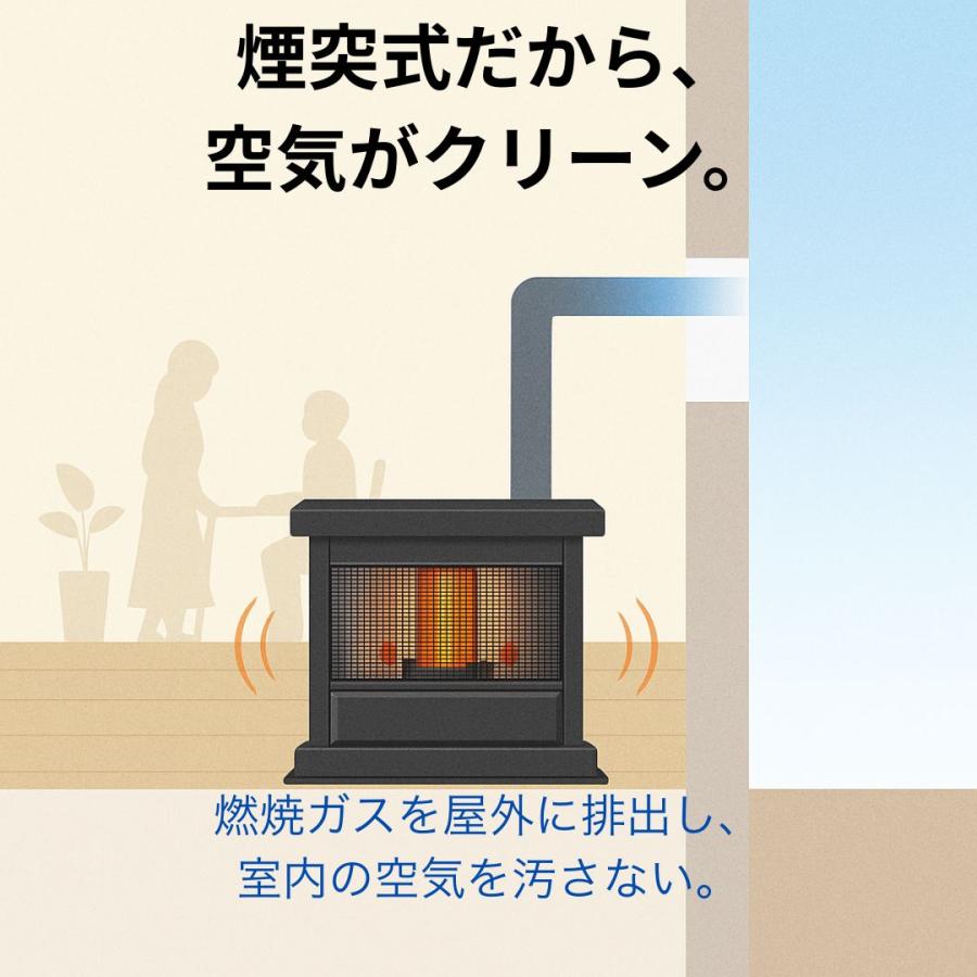 TOYOTOMI（トヨトミ） 煙突式ストーブ 両面輻射タイプ アンティーク