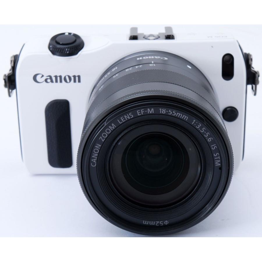 EOS M キヤノン ミラーレス CANON ホワイト レンズキット 中古 新品SD