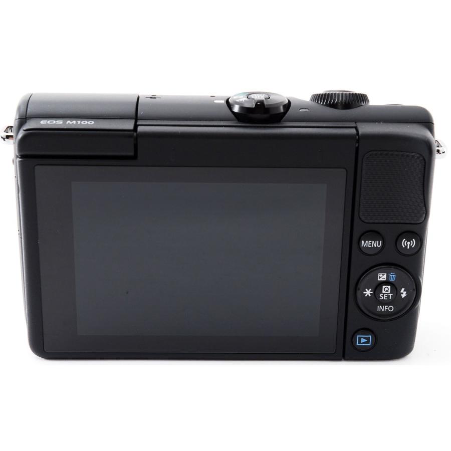 EOS キャノン ミラーレス CANON M100 ブラック レンズキット 中古 Wi