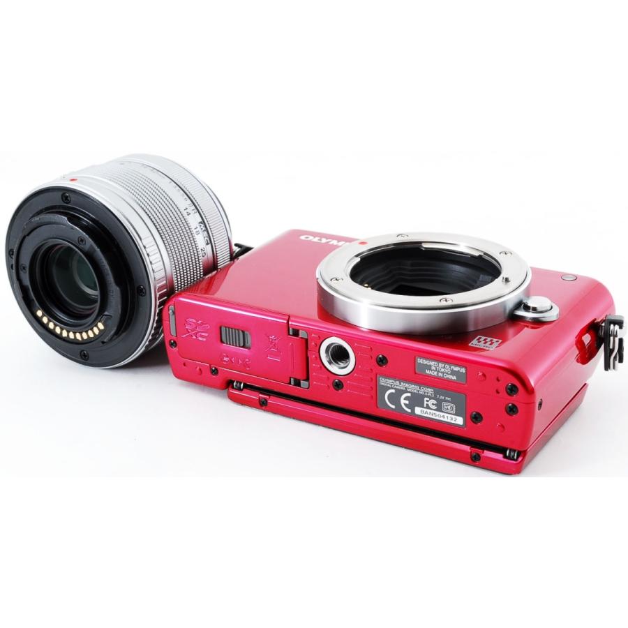 OLYMPUS PEN オリンパス ミラーレス Lite E-PL3 レンズキット レッド